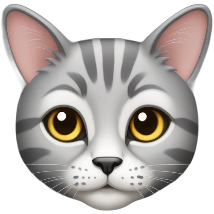 a rich grey beehive cat emoji