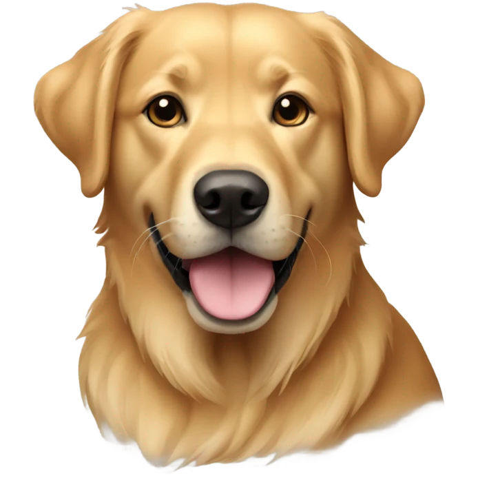 Create a golden retriever/lab mix emoji