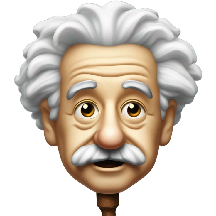 albert einstein smoking looking evil emoji