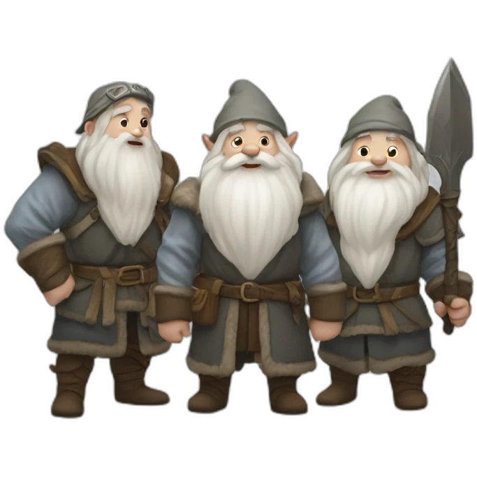 White snow and the dwarves emoji
