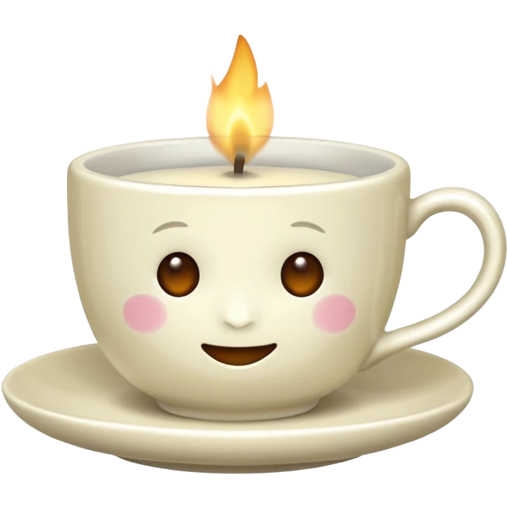 teacup candle emoji