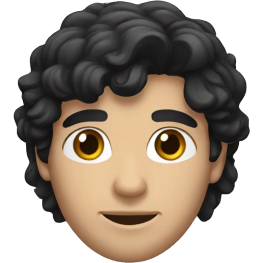 greek guy with long black hair emoji