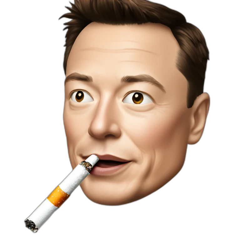 elon musk menthol cigarette emoji