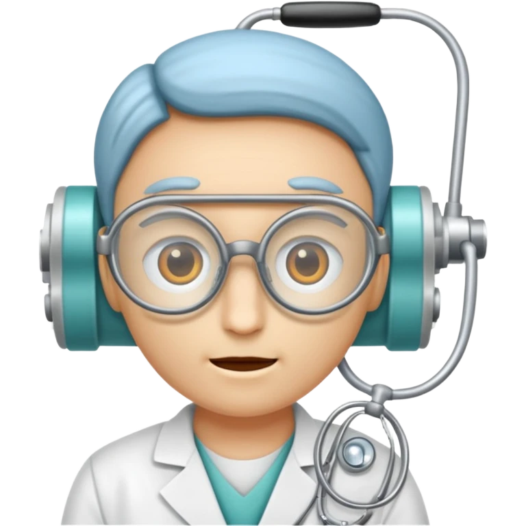 oculos de grau e um medico emoji