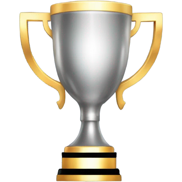 A trophy with sparkling highlights
 emoji