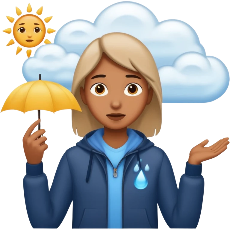 create a realistic different weather situuations emoji