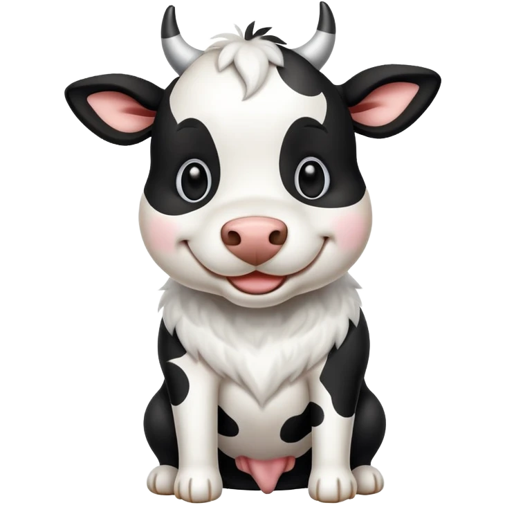 Perro vestido de vaca emoji