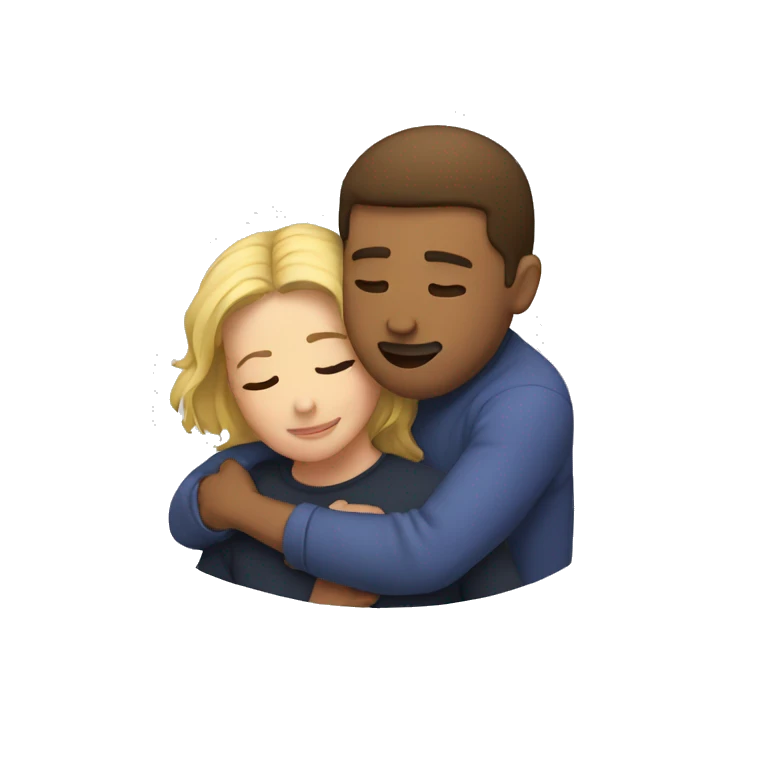 two people cuddling  emoji