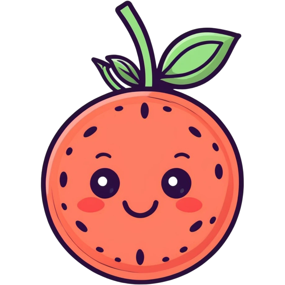 Sandia with eyes and smile emoji