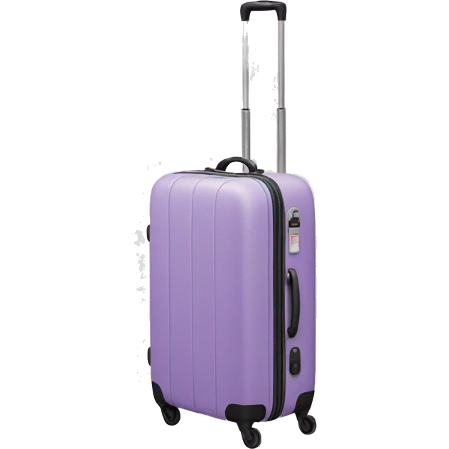 light purple luggage emoji
