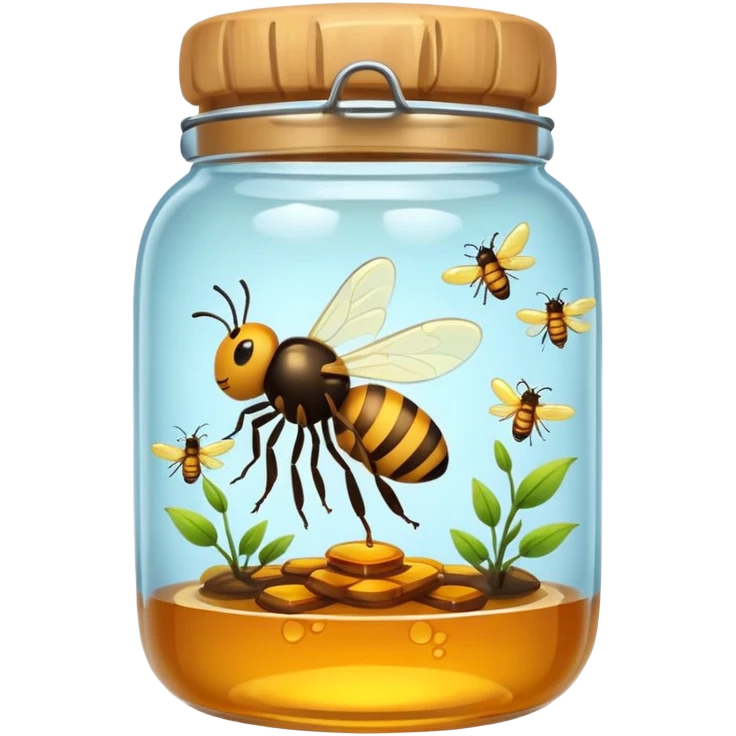 honey jar with trapped fireflies emoji