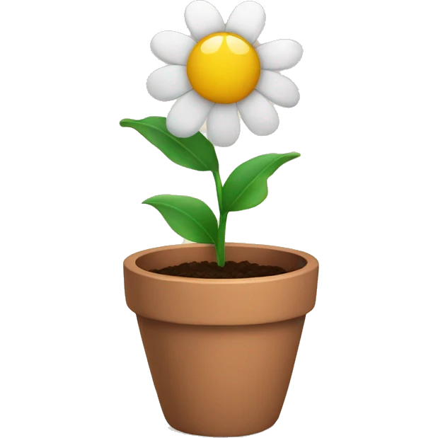 Flower with a pot emoji