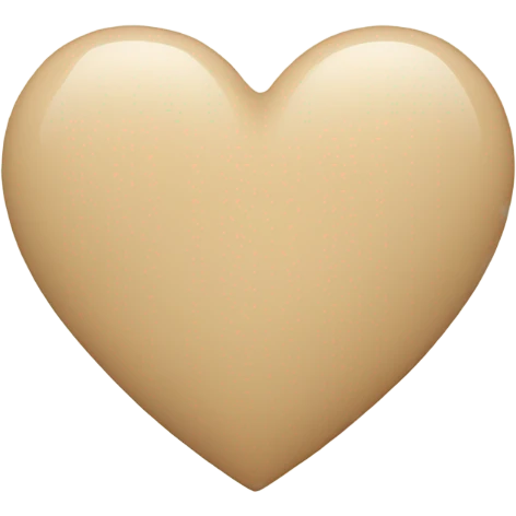 beige Heart emoji