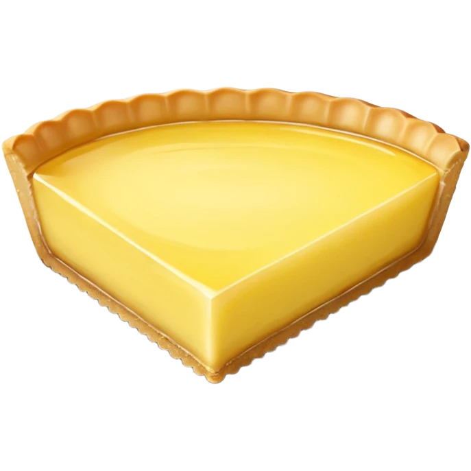 realistic a piece of lemon Tart emoji