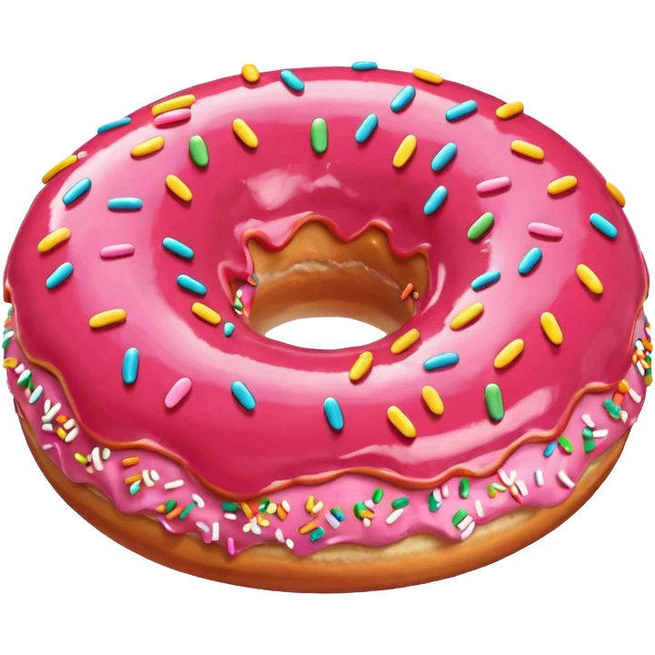 çilekli donut emoji