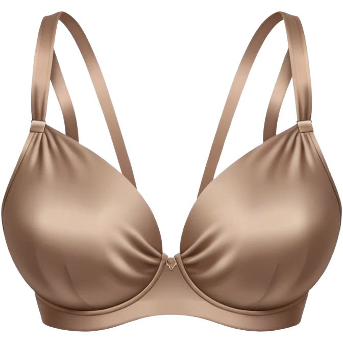 Taupe silk bra emoji