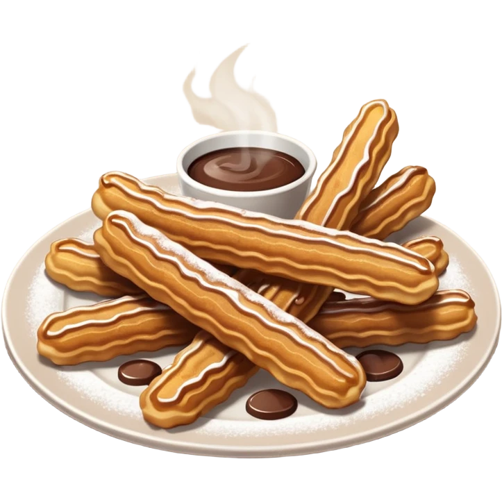 chocolate con churros emoji