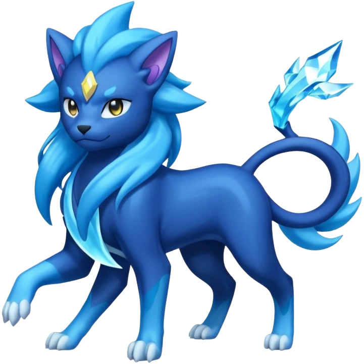 Luxray-Suicune-Amaura-fusion emoji