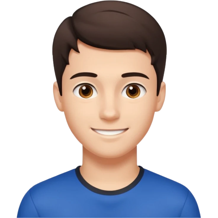 Пол: Мужской
Возраст: Молодой, выглядит как подросток 
Телосложение: Атлетическое/спортивное
Волосы: Короткая, аккуратная, тёмно-коричневая причёска, немного закрывающая лоб.
Лицо: Светлая кожа, европейский тип внешности emoji