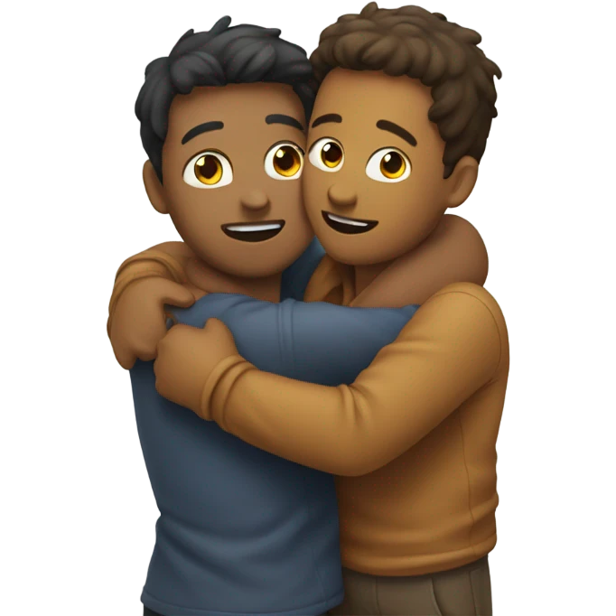  Two friends giving a hug  emoji