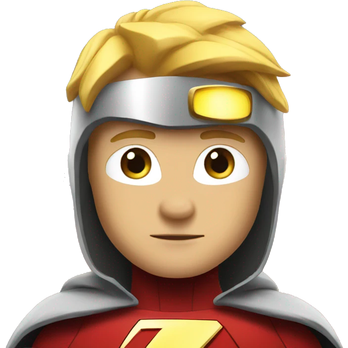 one Flash superhero logo emoji