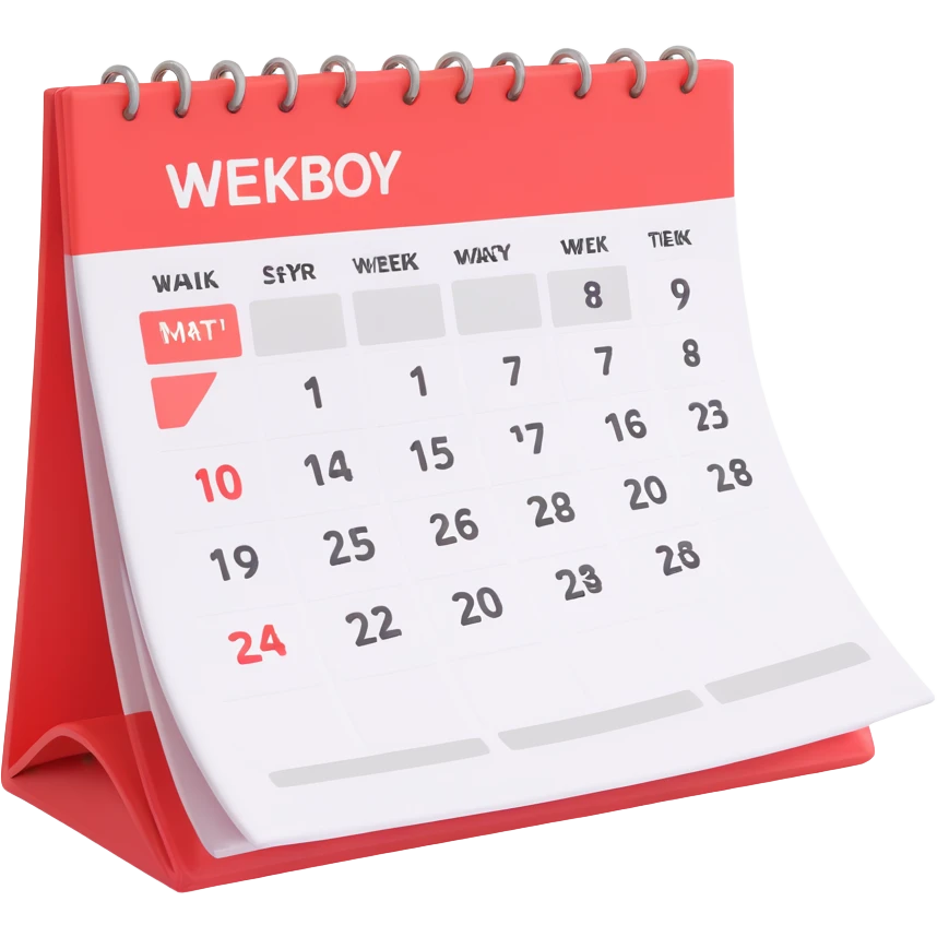 calendar week emoji