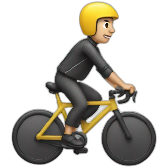 Tadej Pogacar riding a bike emoji
