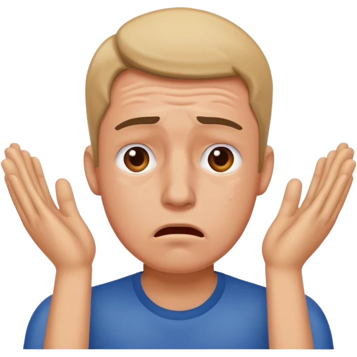 Overwhelmed man emoji