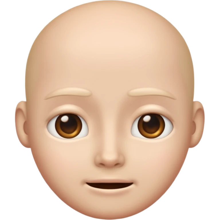 Uncanny valley emoji with no eyebrows emoji