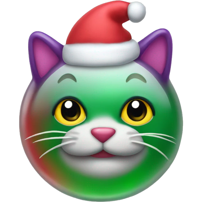 Christmas jelly cat emoji