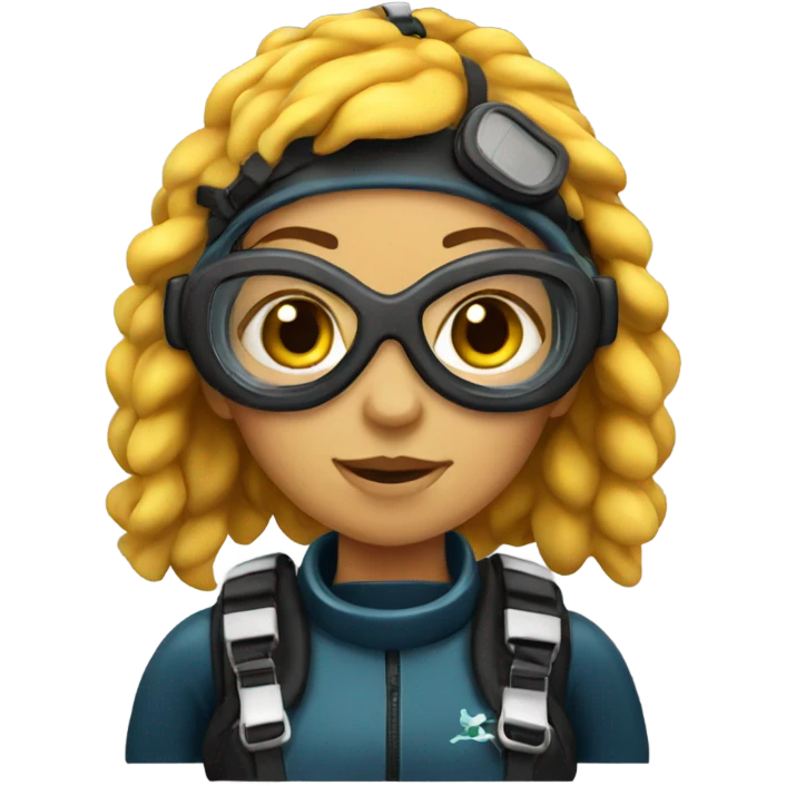 Girl scuba diver emoji