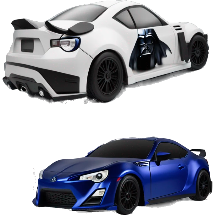    Darth Vader’s dark blue Scion FR-S scary Halloween monster rc car emoji