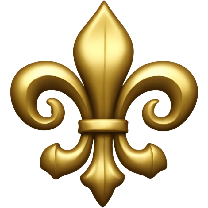 Golden fleur de lis emoji