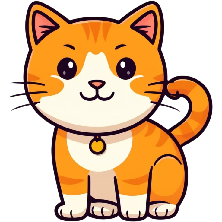 ginger cat smiling emoji