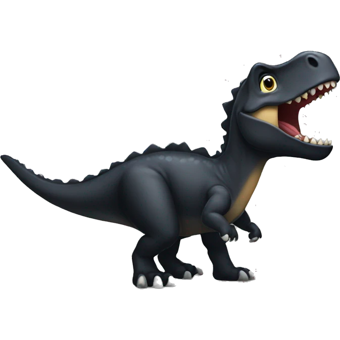 black dino emoji