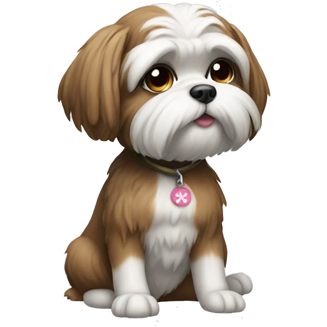 Shitzu sitting down emoji