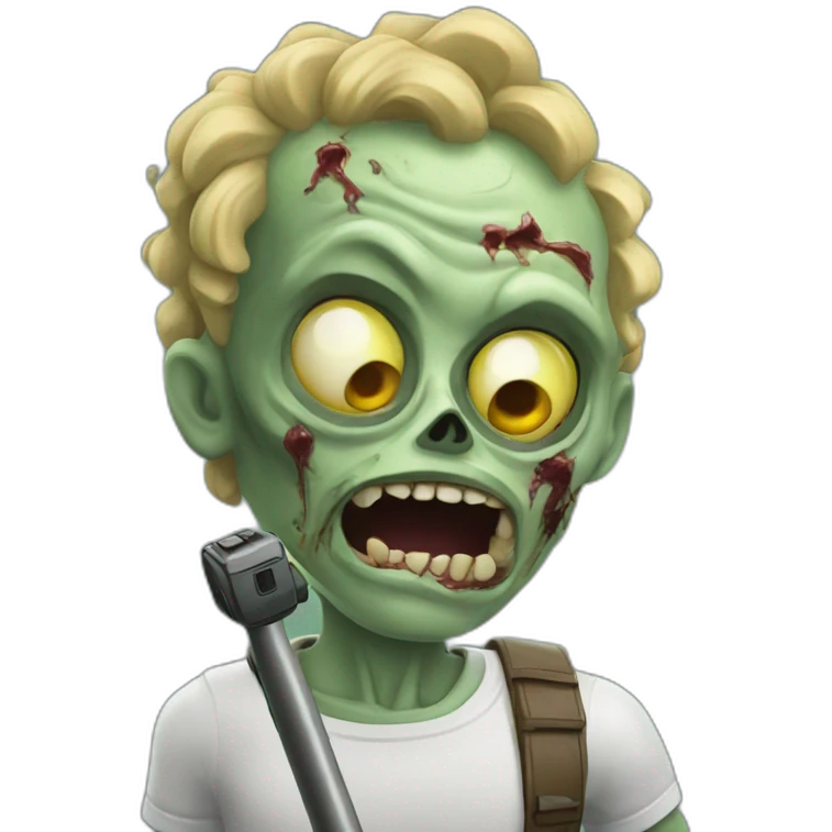 Superzombie with selfie stick  emoji