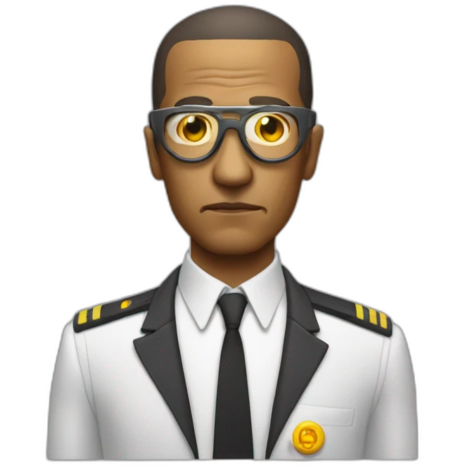 Gustavo Fring avec des lasers dans les yeux emoji