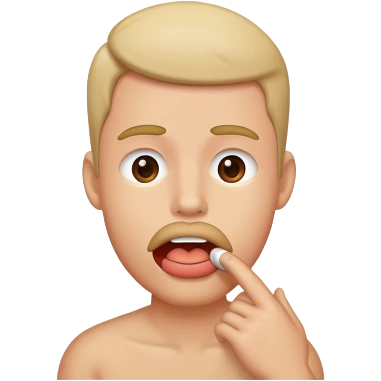 Хуй во рту emoji