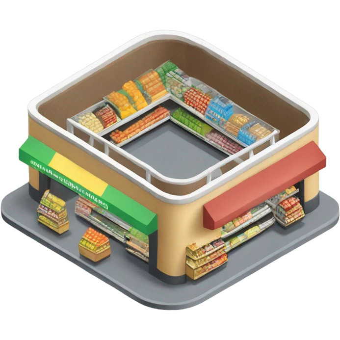 isometric supermarket emoji