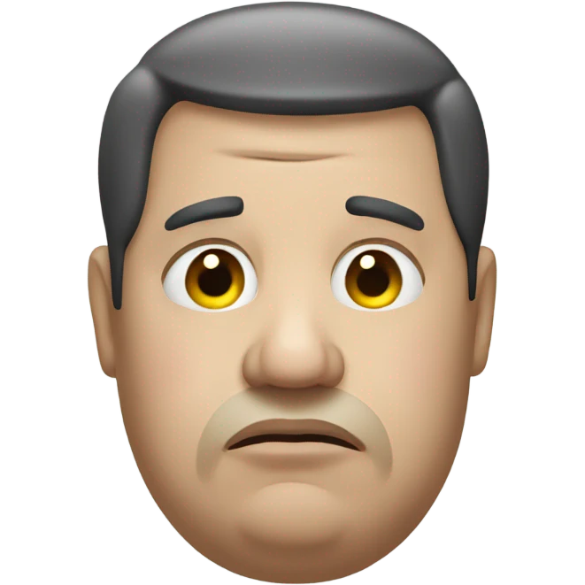Sad obese man emoji