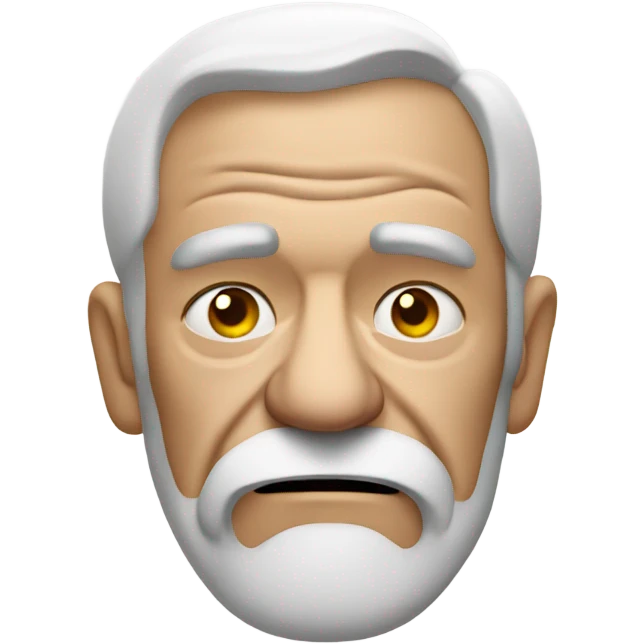 Grumpy old man with cigarette  emoji
