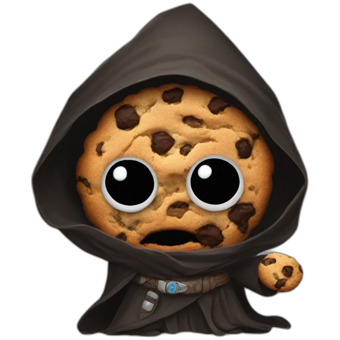 Cookie monster as sith jedi emoji