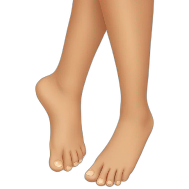 Beautiful girl feet emoji