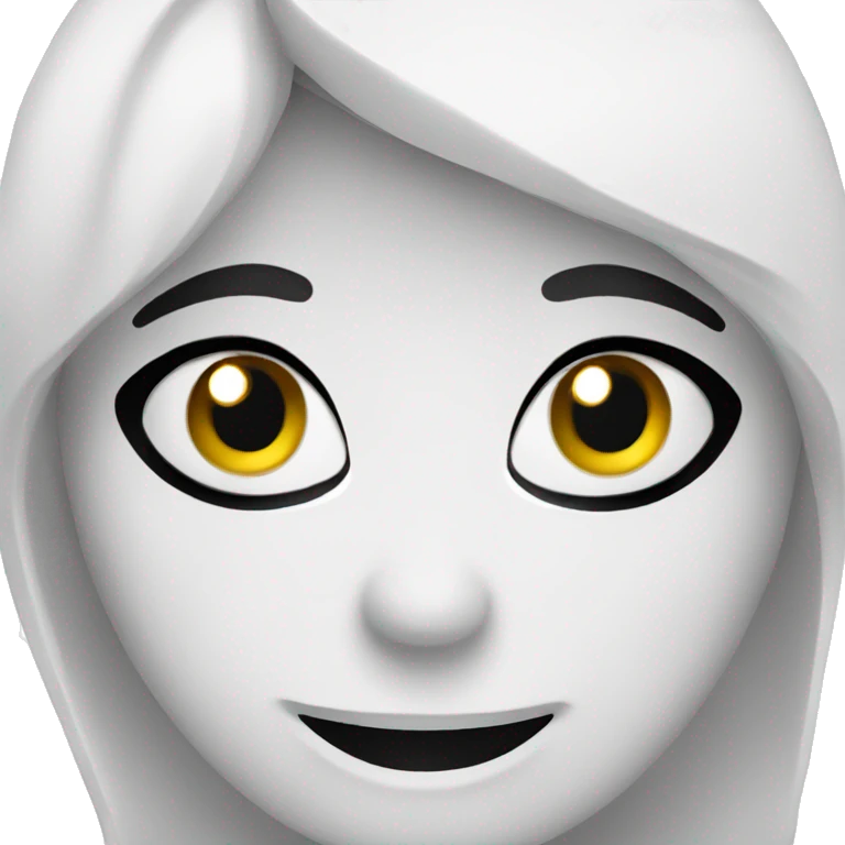 happy face white emoji