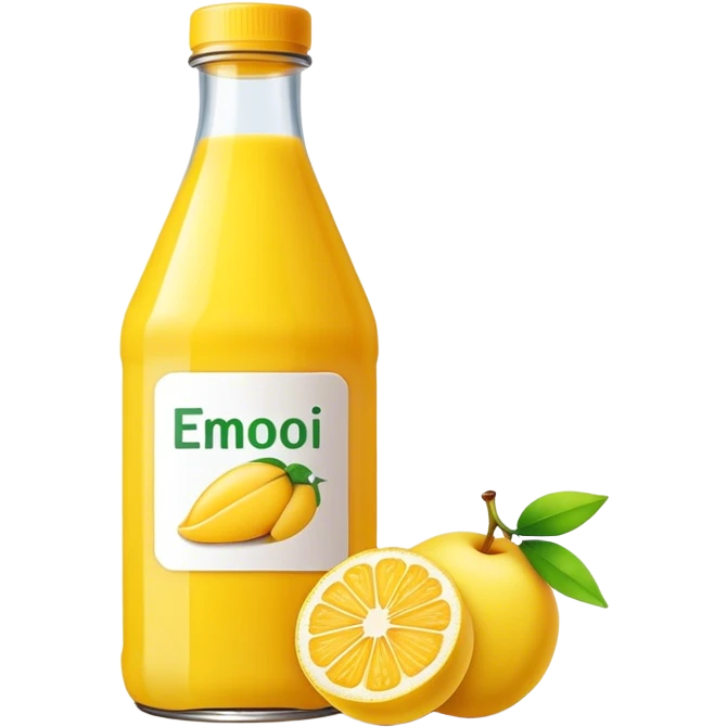 Yellow juice bottled emoji