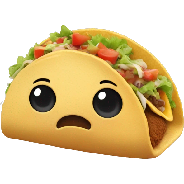 Case oh eating a taco emoji