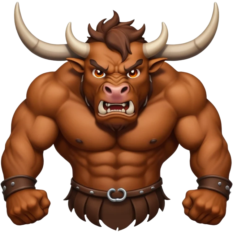 A mad bull emoji