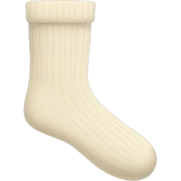 Cream colored socks emoji