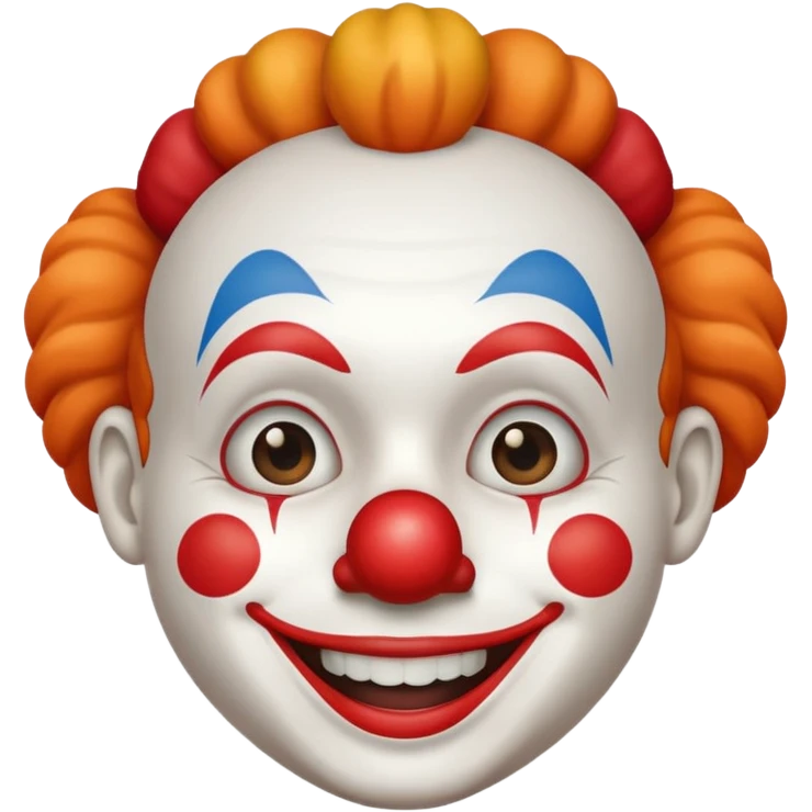a person wearing a clown nose emoji